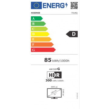 Hisense Smart Τηλεόραση 75" 4K UHD LED 75U8Q (2025)